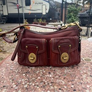 Coach Whiskey Legacy 65th Anniversary Turnlock Shoulder Bag